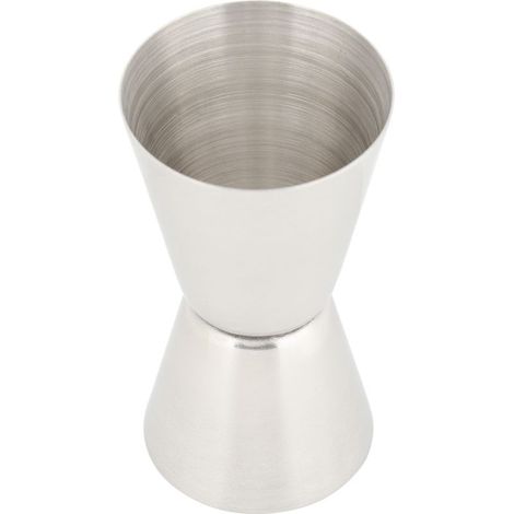 Doseur à cocktail double en acier inoxydable 20/40 ml, verre doseur pour alcool (en onces). (1/5)