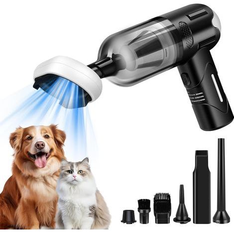 Aspiradora de mano con carga inalámbrica, aspiradora portátil multifuncional para coche, mini aspiradora para coche, hogar, mascotas y oficina (1/5)