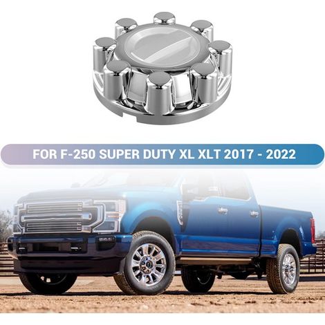 HC3Z-1130-J is a center hubcap for the front wheels of 17-22 Ford F-250 and F-350. (1/4)