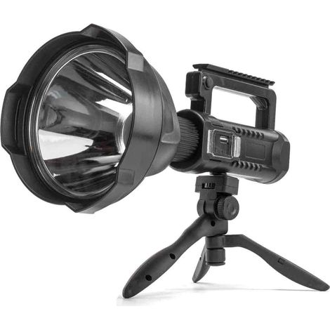 1 Projecteur LED Rechargeable P50, 90000 Lumens, 4 Modes, Trépied Rotatif, Sortie USB, Camping (1/5)