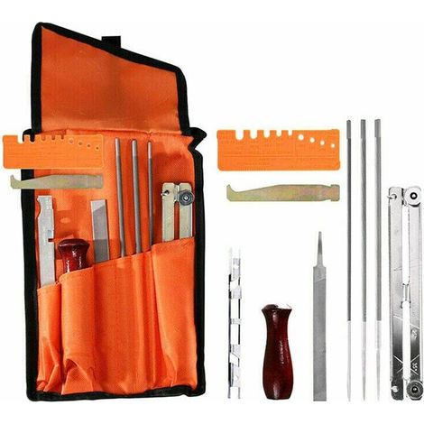 Portable Universal Chainsaw Sharpening Kit, 5/32" (4 mm) / 3/16" (4.8 mm) / 7/32" (5.5 mm) Files, MUMU (1/4)