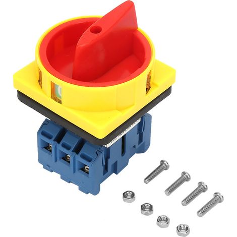 Disjoncteur de charge 25 A/32 A, 3 pôles, 2 positions, came rotative, interrupteur d'alimentation marche/arrêt (25 A) (1/5)