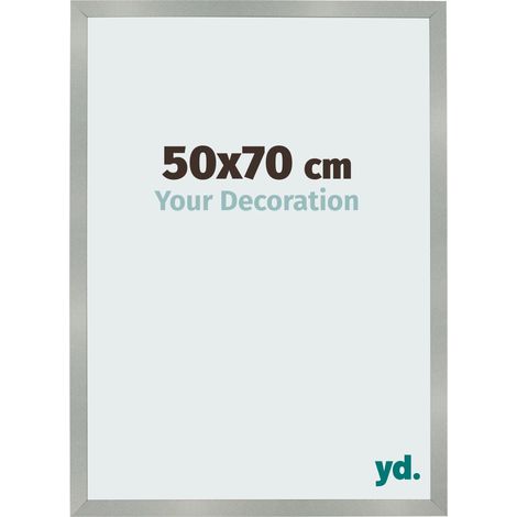 yd. - Cadre photo 50x70 - Aluminium Brosse - MDF - Bologna (1/5)