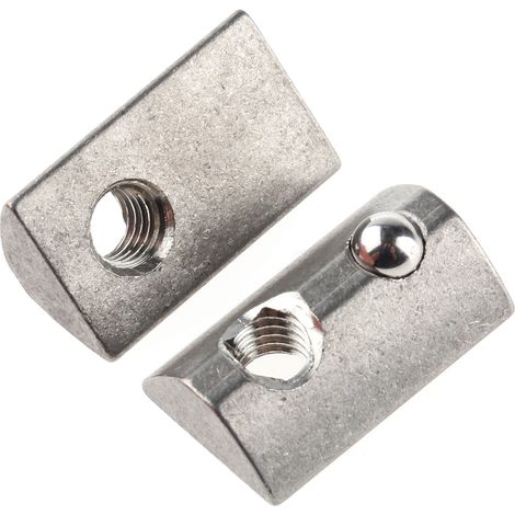 Ecrou à rainure en T RS PRO, profilé 40 mm, L. 22mm, rainure 8mm en Acier Inoxydable ( Prix pour Sachet de 10 )