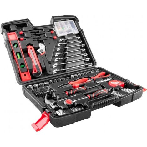 Top-Tools Set di attrezzi 194 pezzi nero valigetta plastica (1/2)