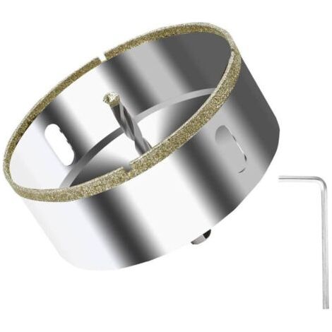 100-mm-Diamant-Lochsäge mit Zentrierführung, Diamant-Kernbohrer für Glas, Fliesen, Keramik, Marmor, Granit, Lochsäge (1/5)