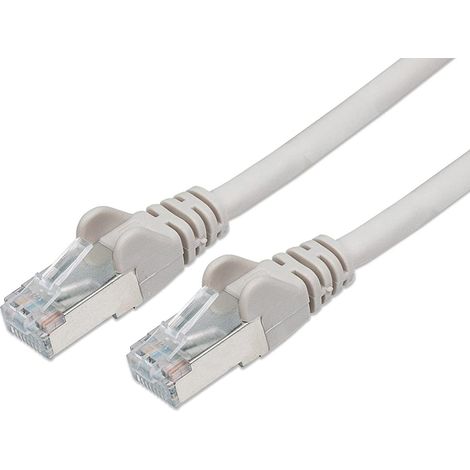 INTELLINET Cavo di rete Patch in rame Cat. 6 Grigio SFTP LSZH 1m Grigio 1 m (1/5)