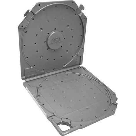 Boîte de rangement pour bobines réceptrices vides, protection complète pour bobines grises de 10 pouces. (1/5)