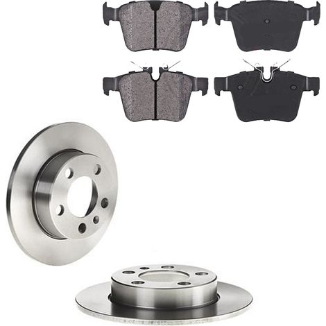 KIT FRENI POSTERIORI compatibile con LAND ROVER RANGE ROVER EVOQUE (L538) - DISCHI + PASTIGLIE OEM: FDB4927 / 18488 /SOSTITUZIONE DIRETTA/BASSA POLVERE/SILENZIOSO