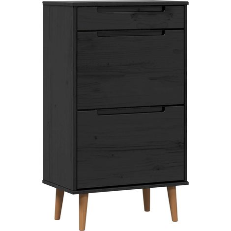 Armario Zapatero MOLDE 59,5 x 35 x 103 cm Madera de Pino Maciza vidaXL