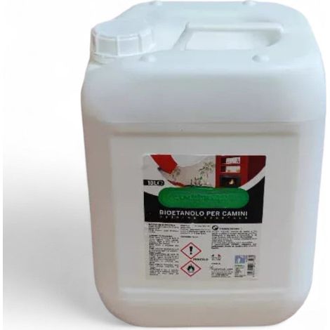 Liquido bioetanolo combustibile tanica 10 litri per caminetti e stufe bio