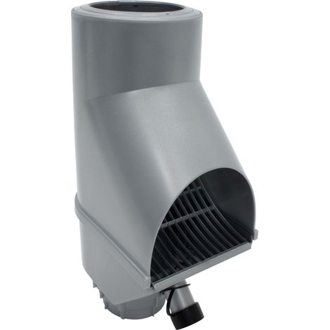 Jardinion Regenwasserfilter, Fallrohr Laubabscheider, 30,5 x 12 x 17,5 cm Regenwassersammler für Fallrohr DN75, DN85, DN100 - Silber (1/5)