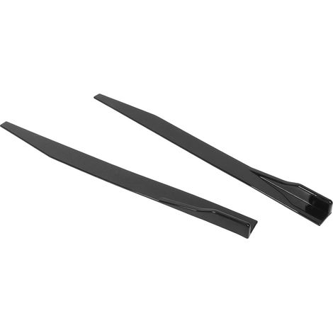 Jupes Latérales Universelles, Alerones Para Carro Universelles avec Accessoires d'installation 2 Pièces Adaptées à 120 Cm/47,2 Pouces Noir Brillant (1/5)