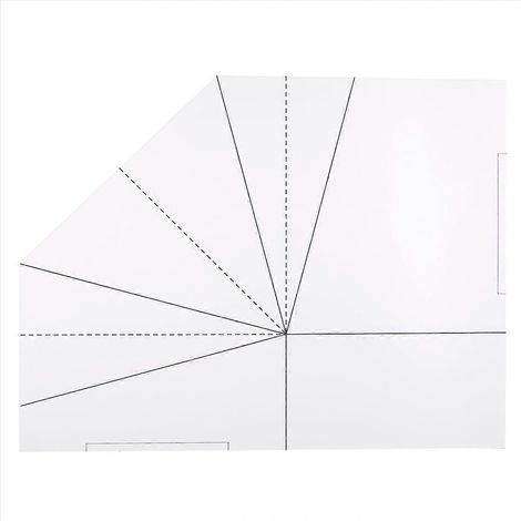 Acryl-Schablone für handgefertigte Taschen, Schneideschablone für die Taschenherstellung, starre, transparente Schablone, DIY-Nähwerkzeug, 1 Stück (1/5)