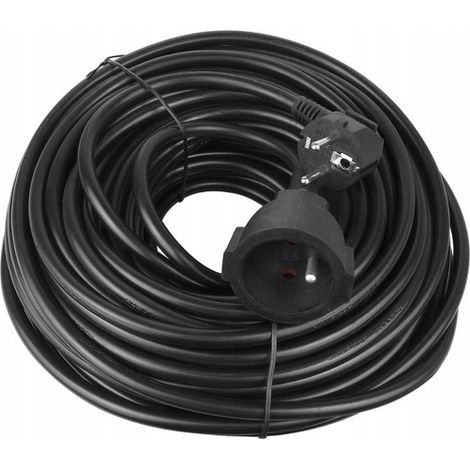 Cable de extensión eléctrico para jardín de 20 m, IP44, 3 x 1,5 m, con toma de tierra. (1/4)