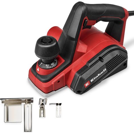 Einhell Pialla elettrica TC-PL 800 (800 Watt, largh. 82 mm, prof. sgrossatura fino a 2 mm, battuta profonda/parallela, pattino parcheggio, adatt. aspirazione, incl. 2 lame reversibili in metallo duro) (1/4)