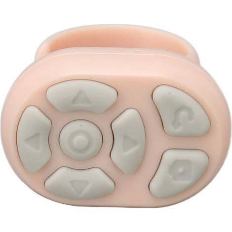 Télécommande sans fil pour tourner les pages - Compatible iOS, Android, Tablette - Télécommande à anneau défilant Rose