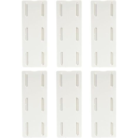 6 Pièces Support Murale Multiprise Auto-Adhésif - Fixation sans Perçage pour Câbles (Cuisine, Bureau, Salon) - Adhésif Fort et Réutilisable - Organisateur de Prises Électriques