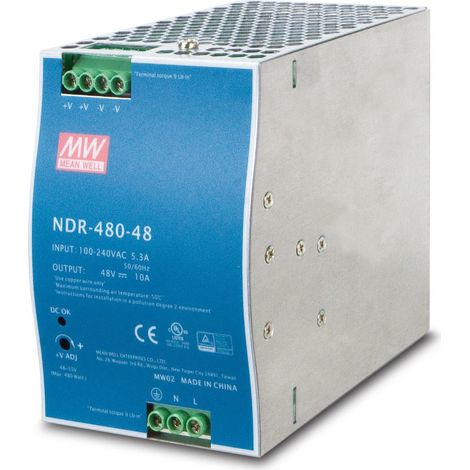 Fuente de alimentación Planet 48 V, 480 W, para carril DIN, PWR-480-48