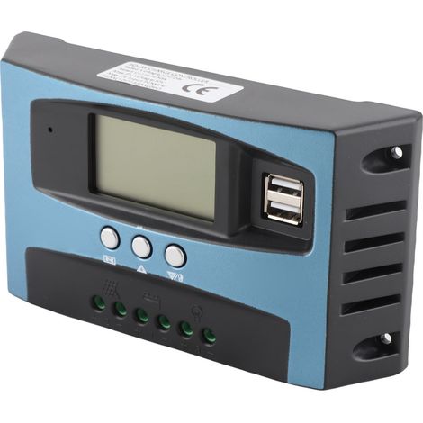Régulateur de charge solaire MPPT 50A 12V/24V, chargeur triphasé avec protection pour panneau solaire et batterie (1/5)