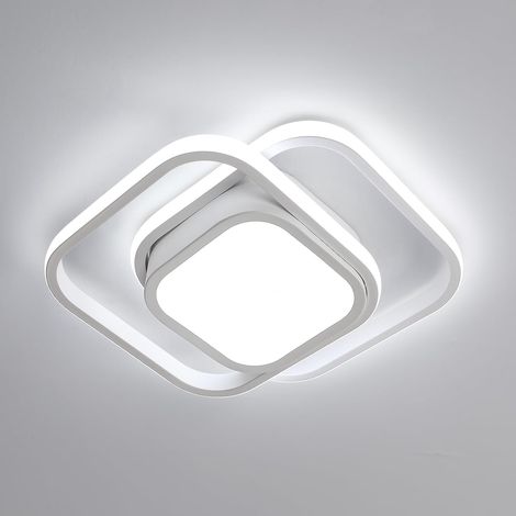 COMELY Plafonnier LED Moderne Carré 32W 3600LM en Acrylique Lustre de Plafond pour Salle à Manger, Cuisine, Studio, Couloir, Chambre - Lumière blanche 6500K - Diamètre du châssis 15cm (1/5)