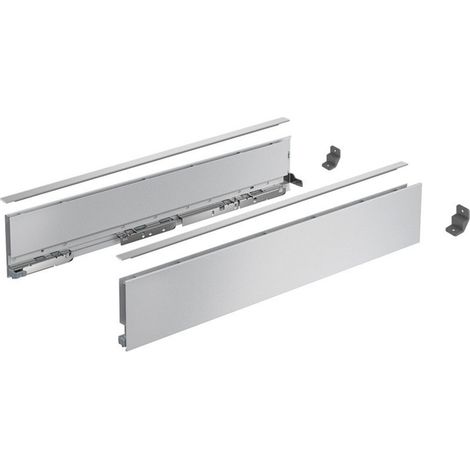 HETTICH AvanTech YOU Set Zarge, Höhe 101 mm x NL 400 mm, silber, links und rechts, 9353338