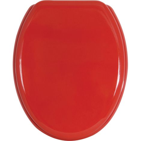 Toilettensitz MDF Holz Inox Rot - M S V
