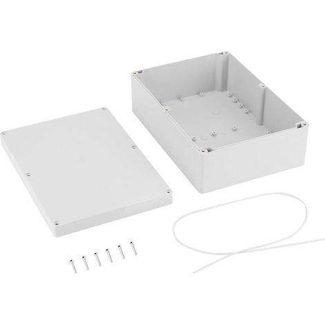 Boîte de jonction, Boitier electrique etanche, Boîtier de projet ABS IP65, DIY Boîte de jonction de câblage, pour les équipements électriques intérieure et extérieure (263 185 95mm) (1/5)