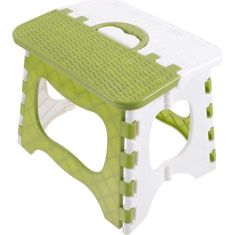 Tabouret Pliant Portable Léger 8.07 Pouces Petit Tabouret Pratique pour Maison Salon Salle De Bain Facile À Ouvrir Et Nettoyer Gain De Place (1/5)