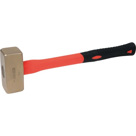 KS Tools BRONZEplus Fäustel 2500 g, mit Fiberglasstiel
