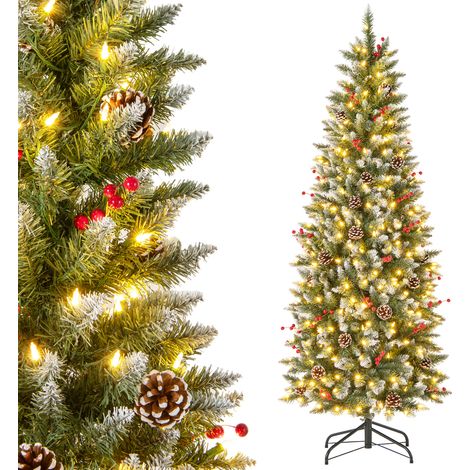 CASART Artificial Xmas Tree Hinged Christmas Tree with 618 Branch Tips (1/5)