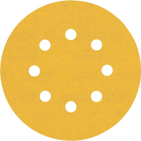 FEUILLE ABRASIVE POUR PONCEUSE EXCENTRIQUE BOSCH ACCESSORIES EXPERT C470 2608900809 PERFORÉ GRAIN NUM 240 (Ø) 125 MM 5 PC(S)