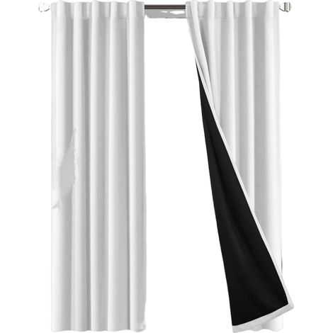 Rideaux occultants pour chambre à coucher, tissu isolant thermique, adaptés à une chambre à coucher, 2 pièces, 132 x 241 cm