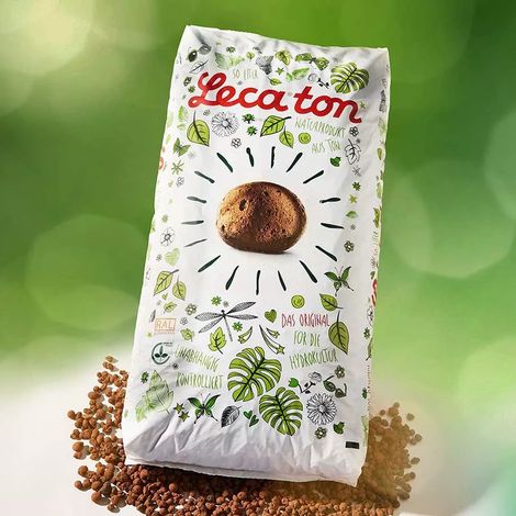 Leca®ton Tongranulat für die Hydrokultur / Drainage in Blumenkästen - 50 Liter (1/2)