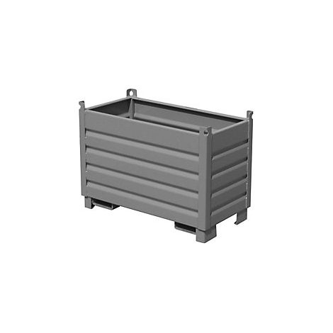 Bauer Sammelbehälter-System SBS 500, lackiert, Mausgrau (1/2)