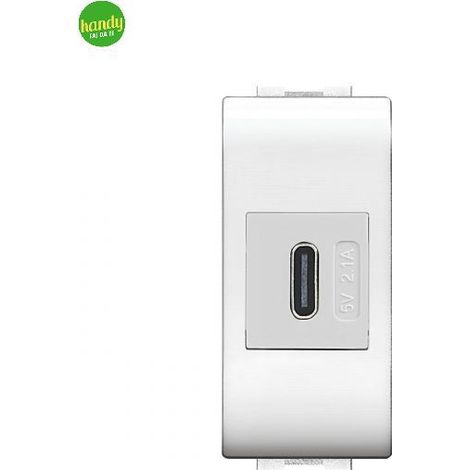 Alimentatore da incasso MyLife Elettrocanali USB Tipo C bianco