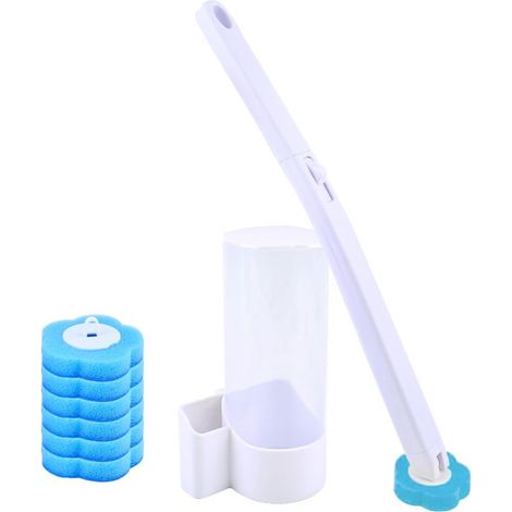 1 Ensemble brosse toilette, jetable, manche long, fixation murale, salle de bain (1/5)