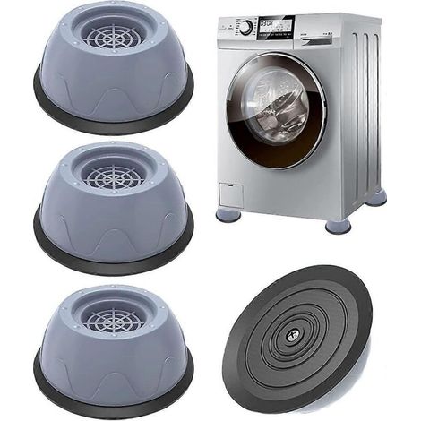 Patins De Protection - Caoutchouc Antivibrations Antidérapants - Pour Lave-Linge Sèche-Linge Et Appareils Électroménagers - Lot De 4 (1/5)