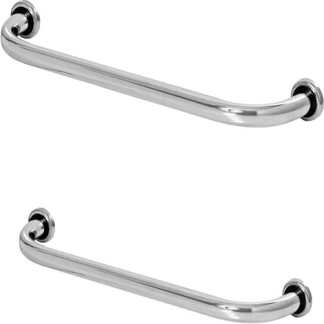 Kit de 2 barres d'appui de salle de bain pour personnes âgées, 40 cm et 60 cm (1/5)