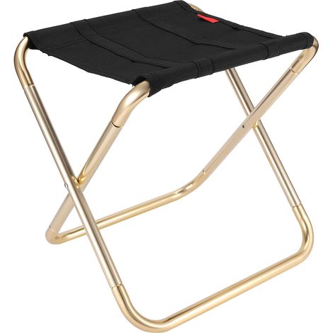 Tabouret de camping pliant en alliage d'aluminium, chaise pliante portable pour la pêche, le barbecue et le camping en plein air. (1/5)