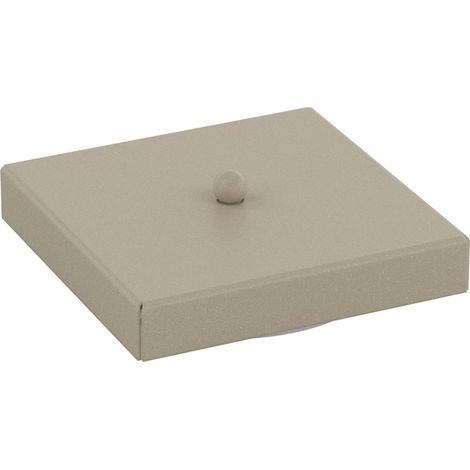 Rosone Quadrato Multiforo Metallo Sabbia 7 Uscite 14X14Cm
