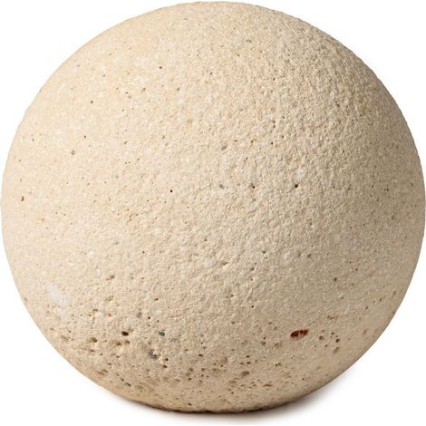 Boule décorative en pierre bouchardée D.20 cm - RO'MA NATURE