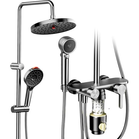 Colonne de Douche avec Robinet, Fonction Filtre et Double Pommeau (1/5)