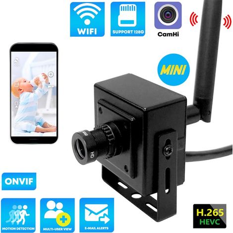 CamHi Micro Telecamera di Sorveglianza Smart WiFi con Antenna 2.0 MP