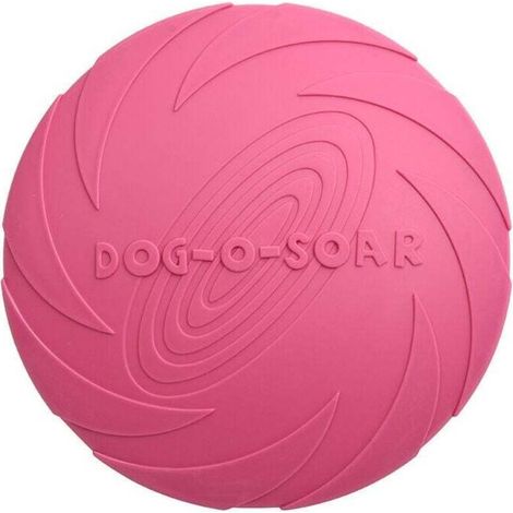 plat chien frisbee(rose rouge) (1/4)