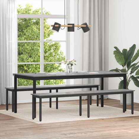 vidaXL panchina Grigio Sonoma 200 x 35 x 45 cm Legno multistrato (1/5)