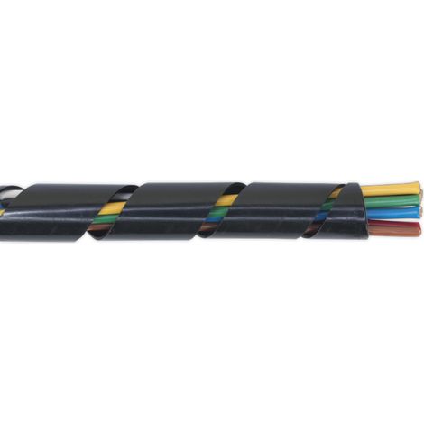 Sealey SWS1428 Spiral Wrap Cable Sleeving 14-28mm 10m (1/2)