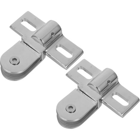 2 pièces Charnière Pivotante Porte Verre (1/5)