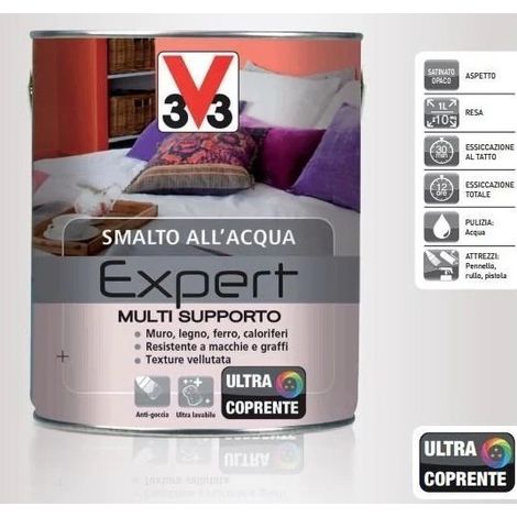 Smalto multisupporto v33 expert lt 0,125 nero opaco (1/3)