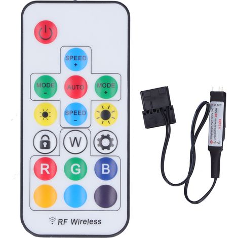 Éclairage LED RGB avec Télécommande pour Refroidisseur d'Eau CPU - Bande Lumineuse Ambiance FREEZE MOD (1/5)